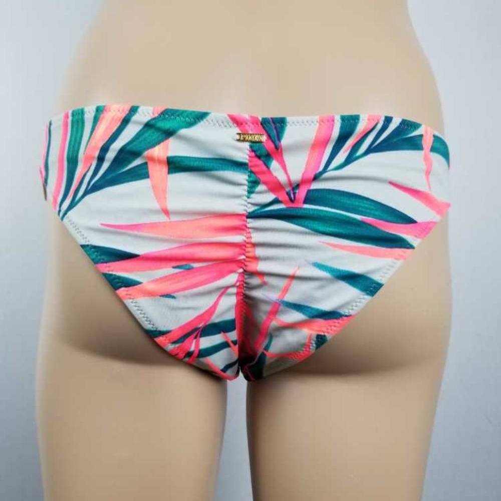 VS PK Ruched Front Itsy Bikini Bottom-Multi-Size M - Picture 3 of 6